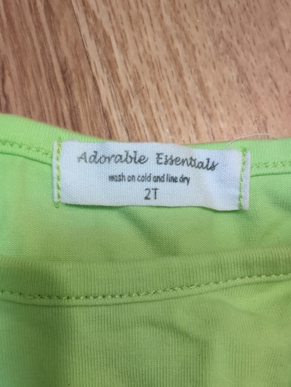 Girls Lime & Teal Ruffle Matching Set - Picture 2 of 4